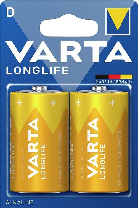 VARTA Industrial Alkaline Battery D Size 2 Pack