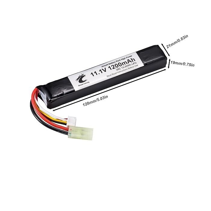 Ocean Loong Airsoft Lipo battery 11.1V 1200mAh 3S 20C
