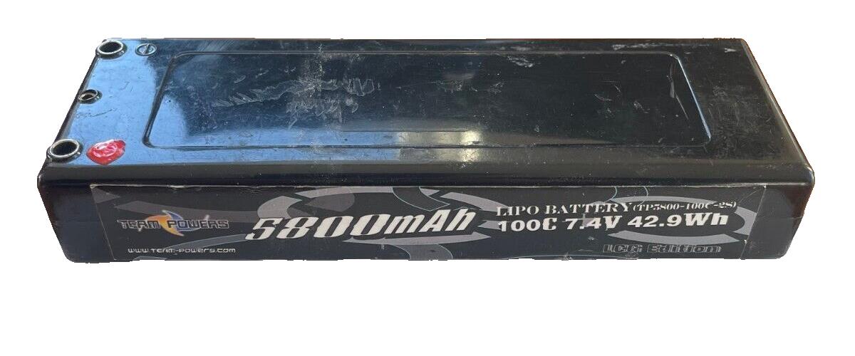 TEAMPOWERS 7.4V 5800mAh 100C LiPo battery (TP-5800-100C-2s)