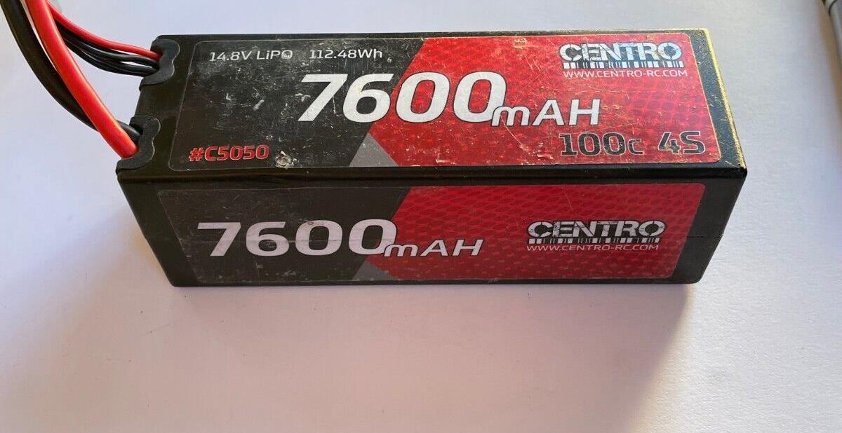 Centro 4s 7600mah 14.8v 100c Hardcase Lipo Battery EC5 C5050EC5