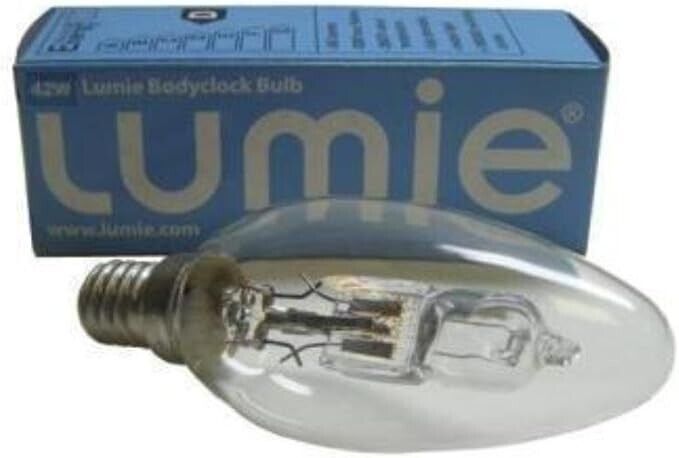 2x Lumie Bodyclock Halogen Bulb, Yellow, 42W