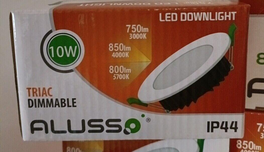 ALUSSO LED Downlights Ceiling Black Dimmable 10W Ultra Slim LED Recessed Ceiling