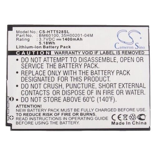 Cameron Sino Mobile Phone Battery HTC C520e CS-HTT528SL