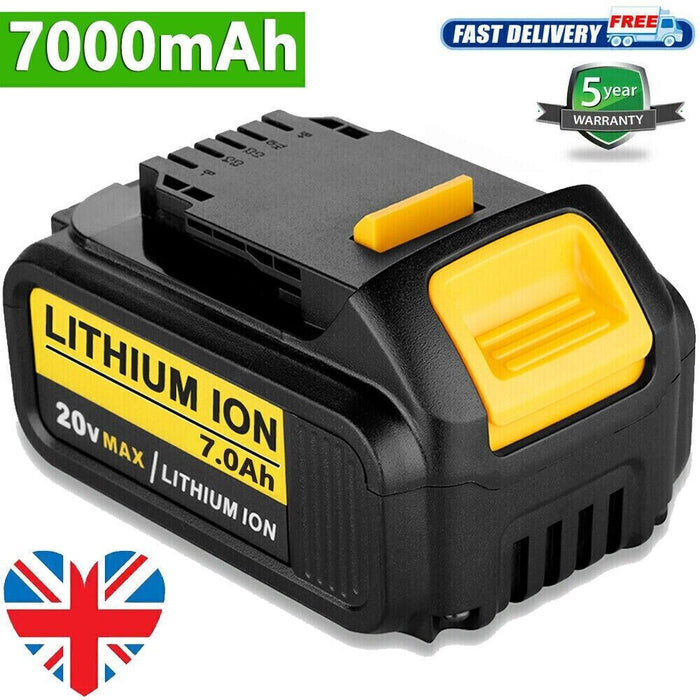 18V 7.0Ah Li-ion Battery for Dewalt XR DCB180 DCB182 DCB184 DCB200