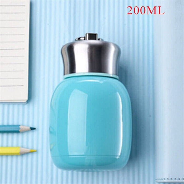 200ML Stainless Vacuum Flask Insulated Thermos Cup Mini Water Bottle NEW UK