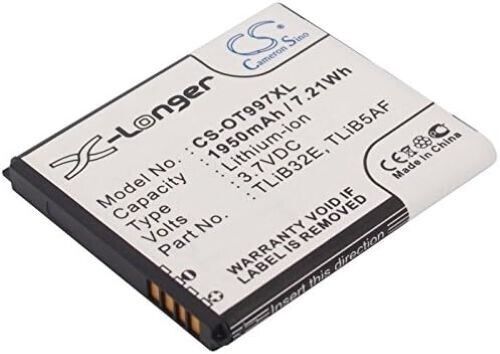 CS-OT997XL Battery 1950mAh compatible with [TCL] J160, MW40, MW40CJ, MW40V, MW40