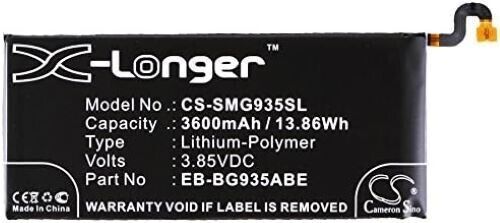 CS-SMG935SL Battery 3600mAh compatible with [Samsung] Galaxy S7 Edge, Galaxy S7
