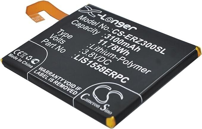 CS-ERZ300SL Battery 3100mAh compatible with [Sony Ericsson] D6603, D6616, D6633,