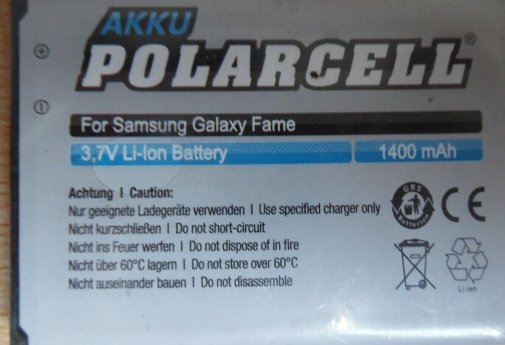 For Samsung galaxy fame battery 1400mAh 3.7V
