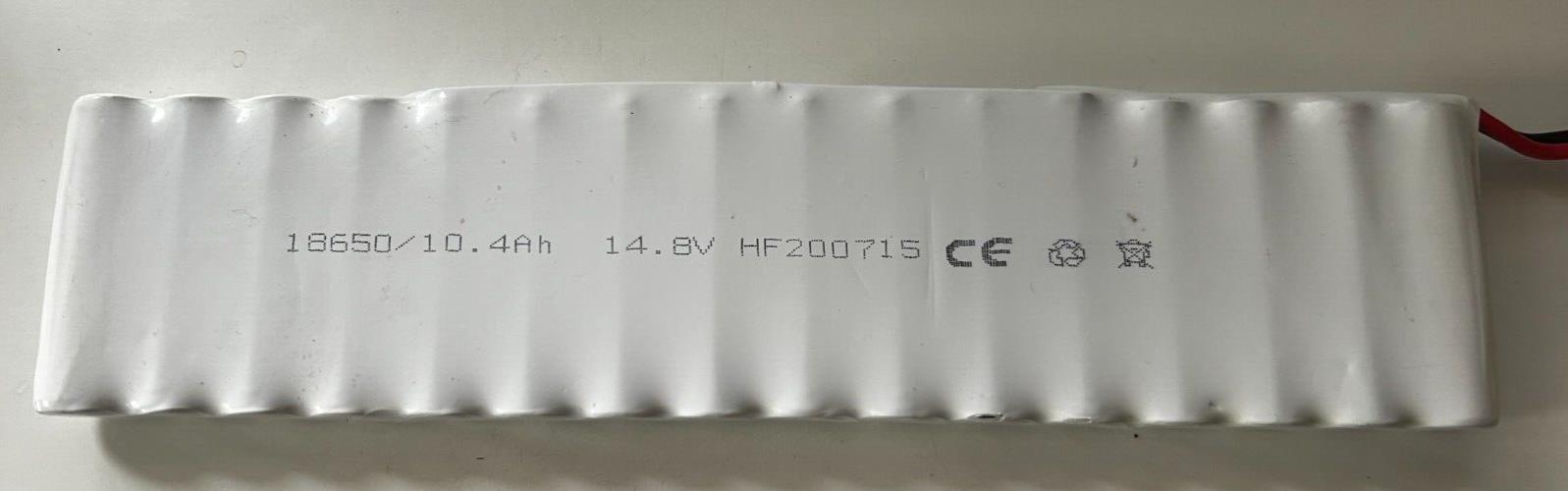 18 650 10.4ah 14.8v With XT60 Plug 29cm x 1.9cm x 6.5cm