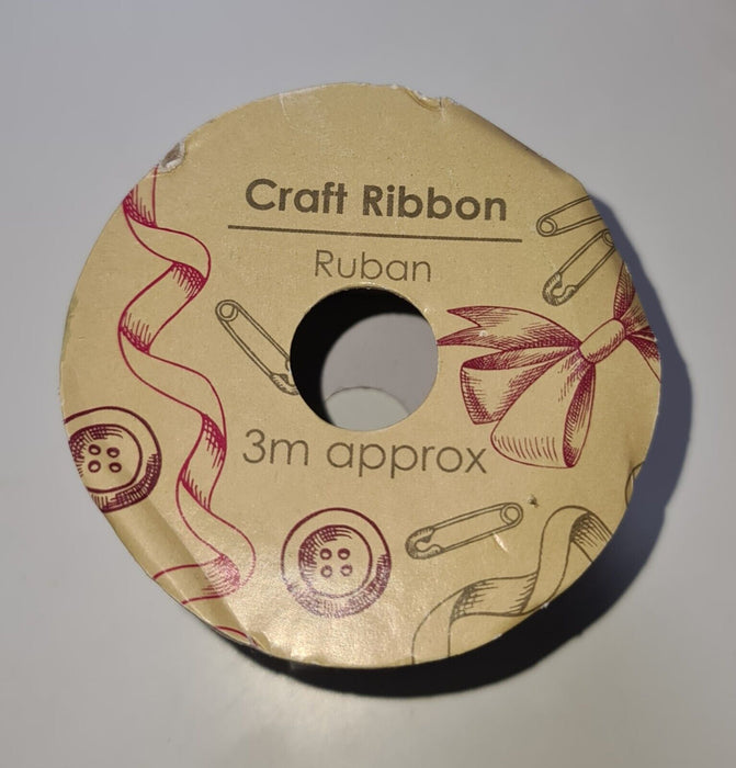 3m Craft Ribbon Purple - 1x roll - New