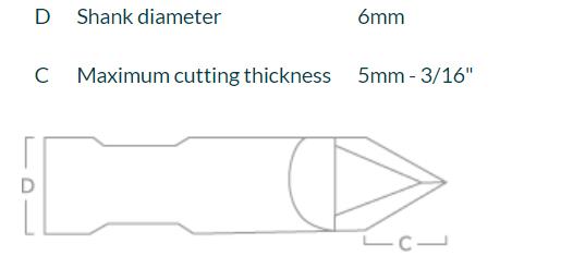 Kongsberg BLD-DR6160 Tungsten carbide blade 42445510