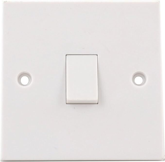 DAEWOO 1 Gang 6 Amp Single 2 Way Wall Switch, 230 V, Multi-Colour, Small