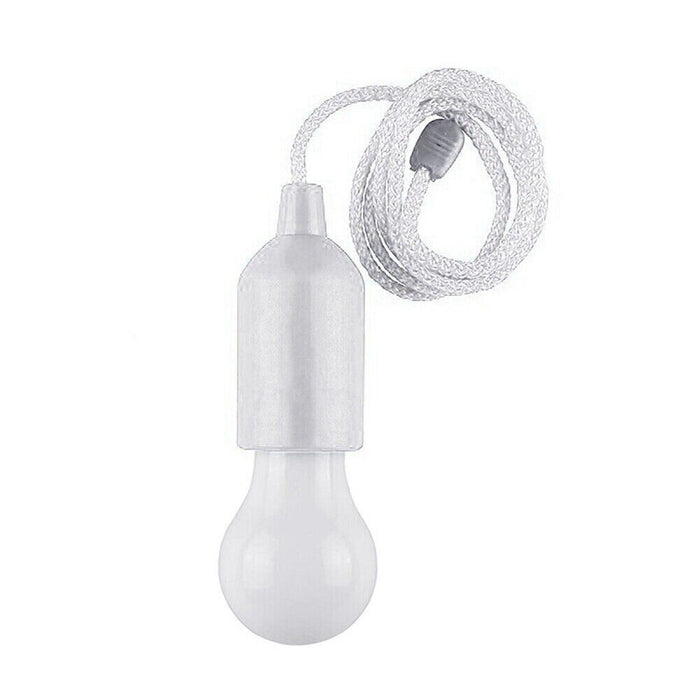 LED Hanging Pull Light Battery Operated (requires batteries) White string