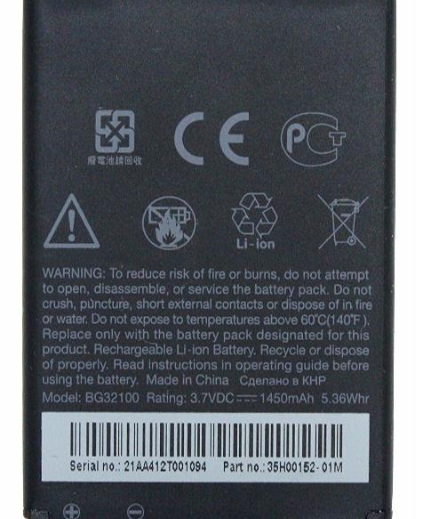 Replacement Battery For HTC BAS 530 Desire S S510e G11 G12 G15 Original BG32100