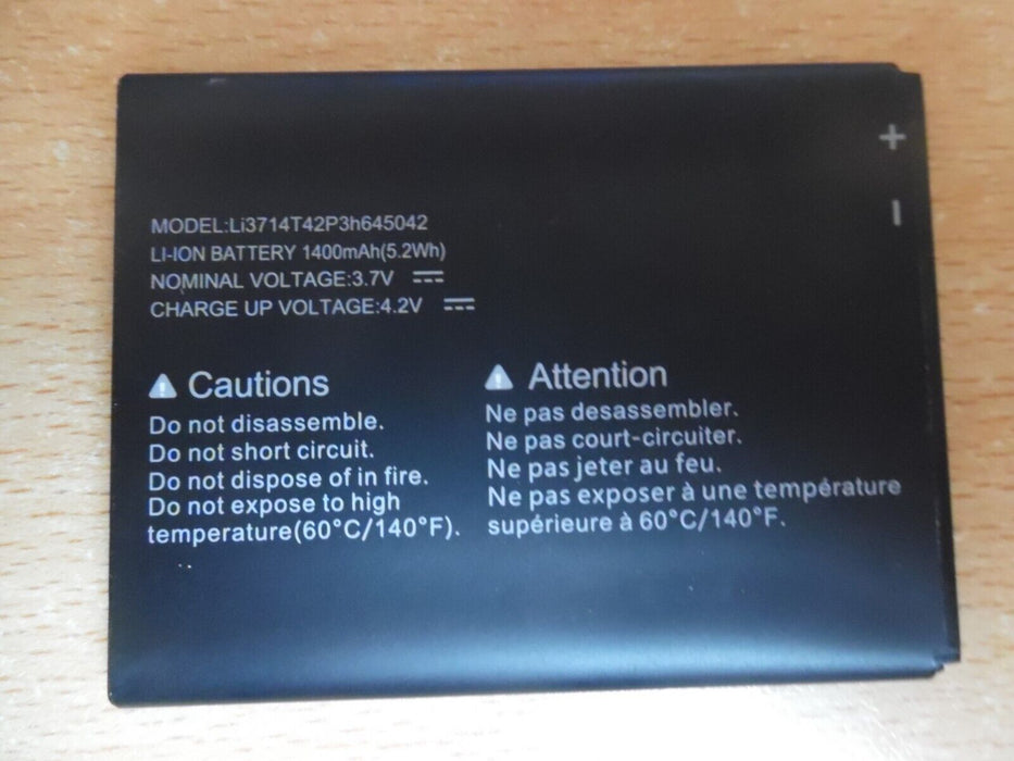 Battery for Vodafone Smart First 7 VFD 200 Li3714T42P3h645042 1400mAh