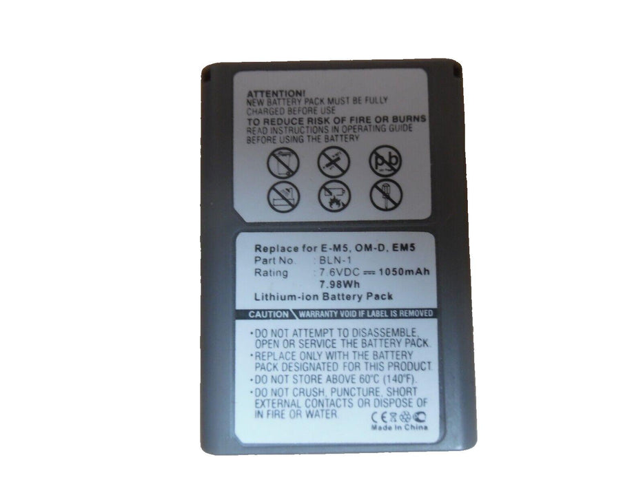 Battery for Olympus BLN-1 | OM-D E-M1, E-M5, E-M5 II
