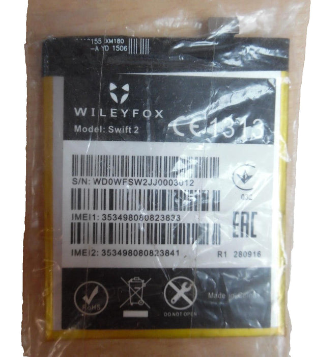Replacement battery for Wiley Fox Swift 2 2700 mAh