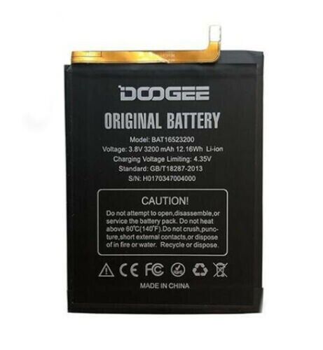 ORIGINAL DOOGEE 3200Mah BATTERY for Y6 / Y6C BAT16523200 New