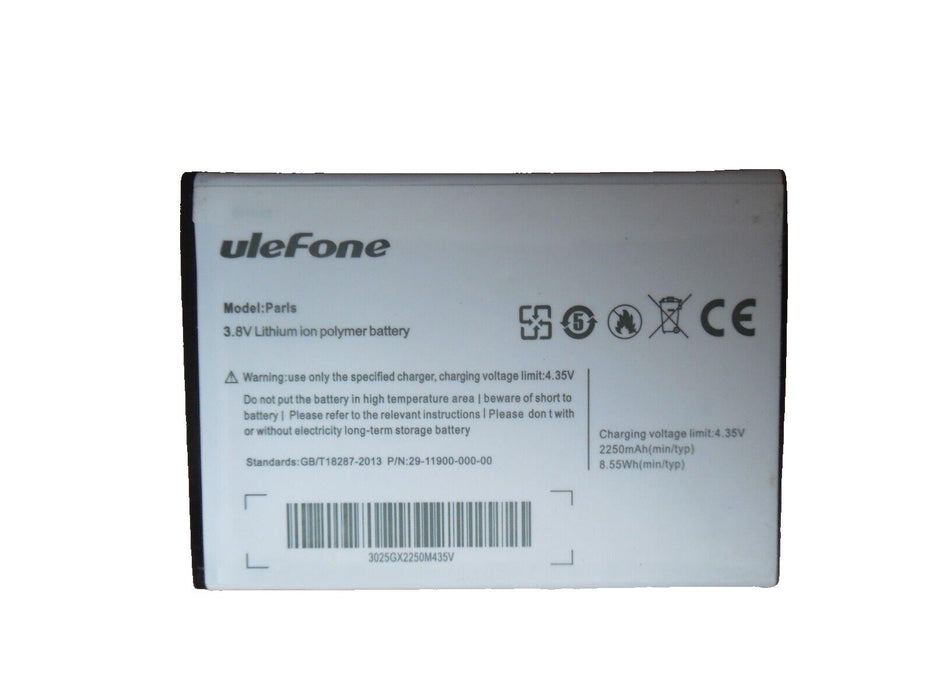 Battery for Ulefone Paris Lite 29-1100-000-00 1950mAh NEW