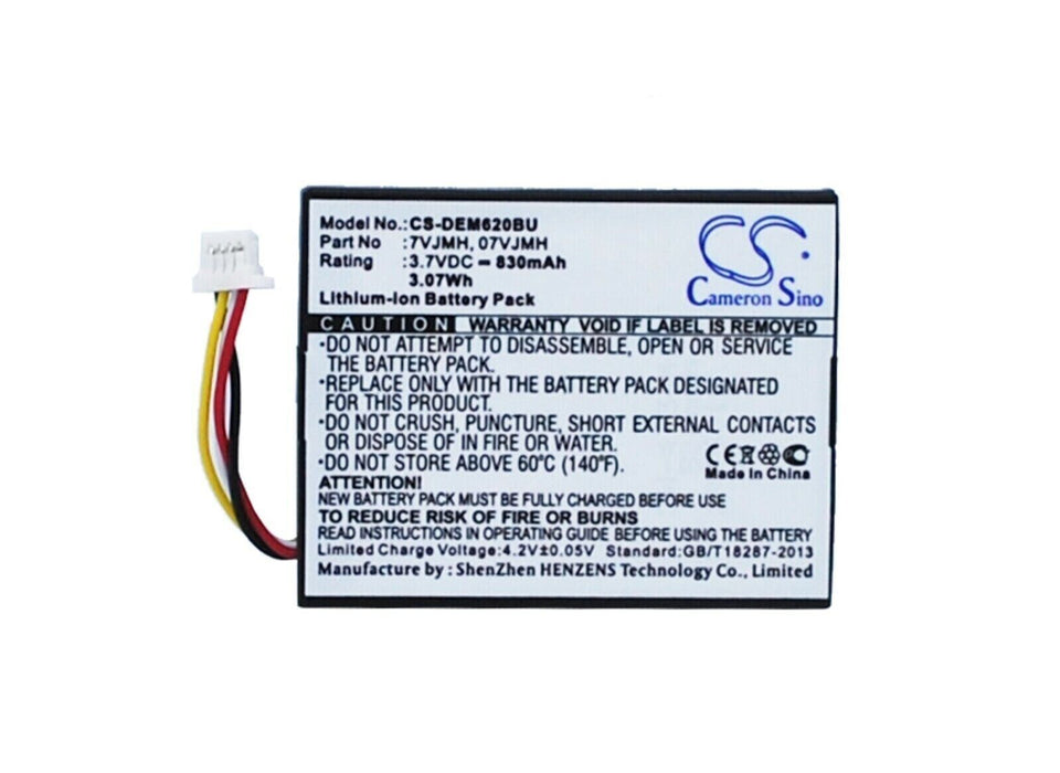 Battery for DELL PERC H710 PERC H710P PERC H810 830mAh Li-ion