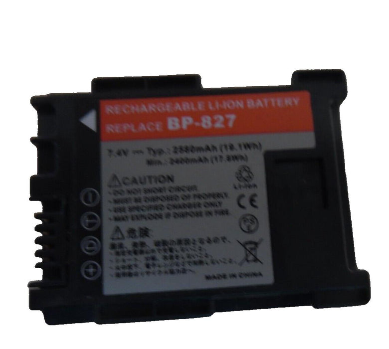 Canon  BP-827  Battery Replacement 2580mAh