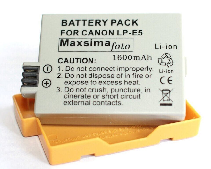 Maxsimafoto LP-E5 BATTERY for Canon Eos Xs Xsi T1I 450D 500D 1000D
