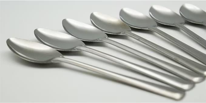 12x Teaspoons, Stainless Steel Dinner Cutlery Kitchen Table Tea Spoon Set Dishw