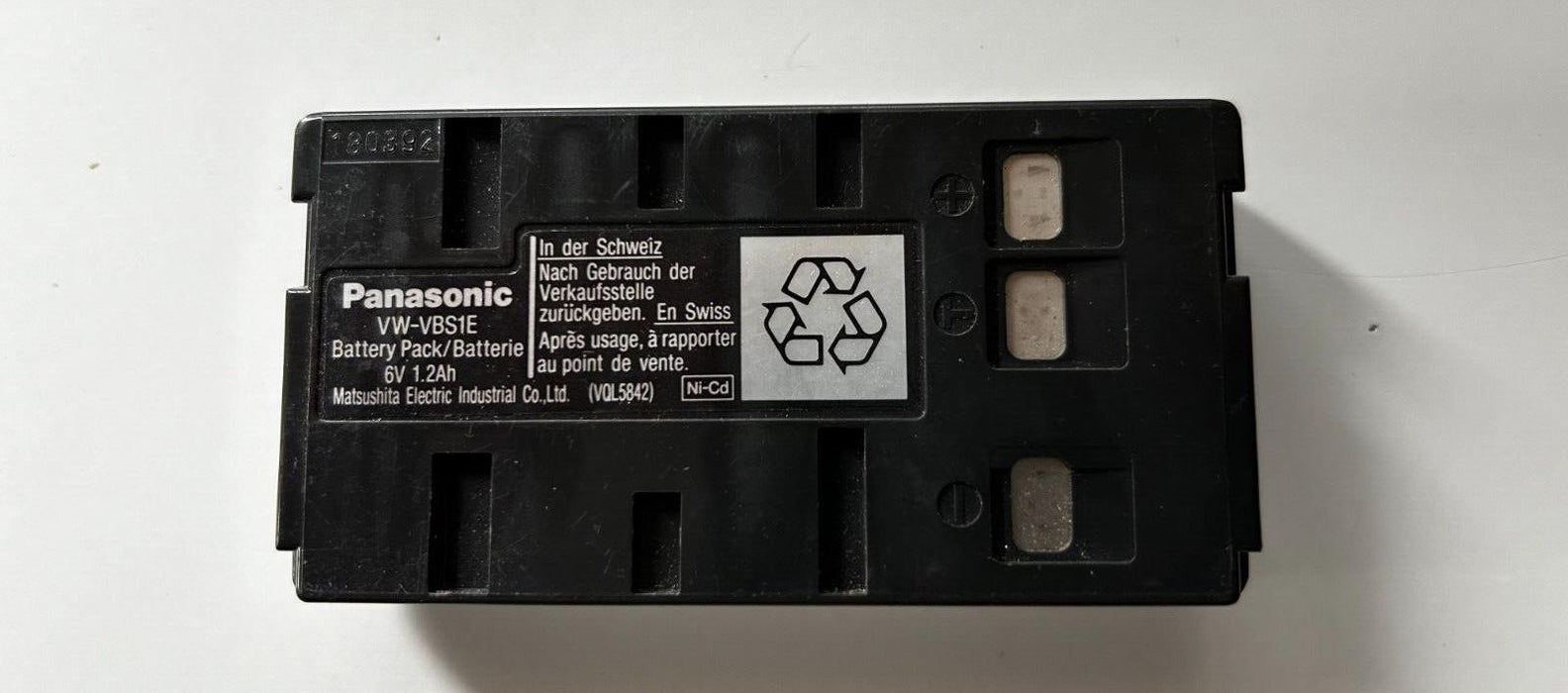 Panasonic Camcorder Battery - VW-VBS1E - Original  - Made In Japan