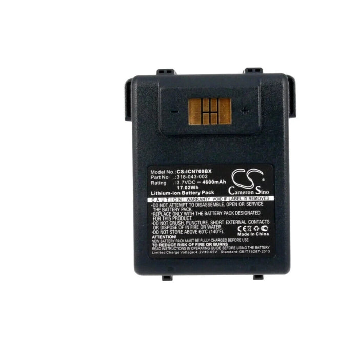 BarCode, Scanner Battery Intermec CS-ICN700BX (4600 mAh, 3.7 V) Cameron Sino