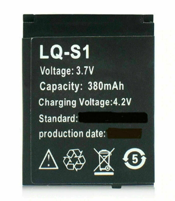 LQS1 Smart Watch Battery lqs1 LQ-S1 380MAH RECHARGEABLE LI-ION POLYMER DZ09 NEW