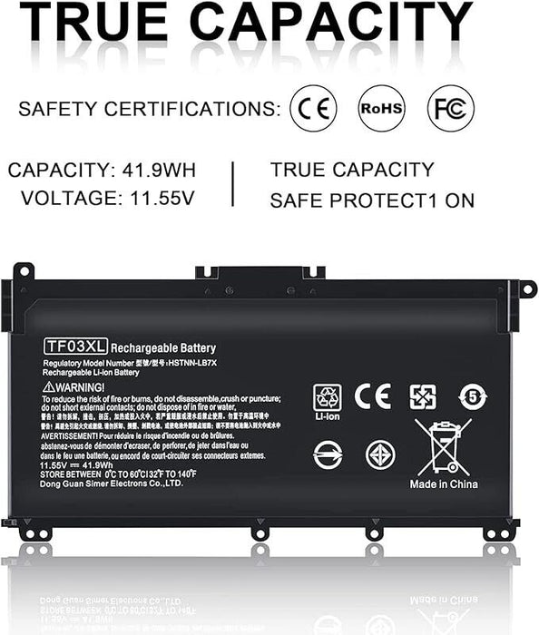 KYUER TF03XL TF03041XL Laptop Battery for HP Pavilion 14-BF 14-BK 14-BP 14-CD 15