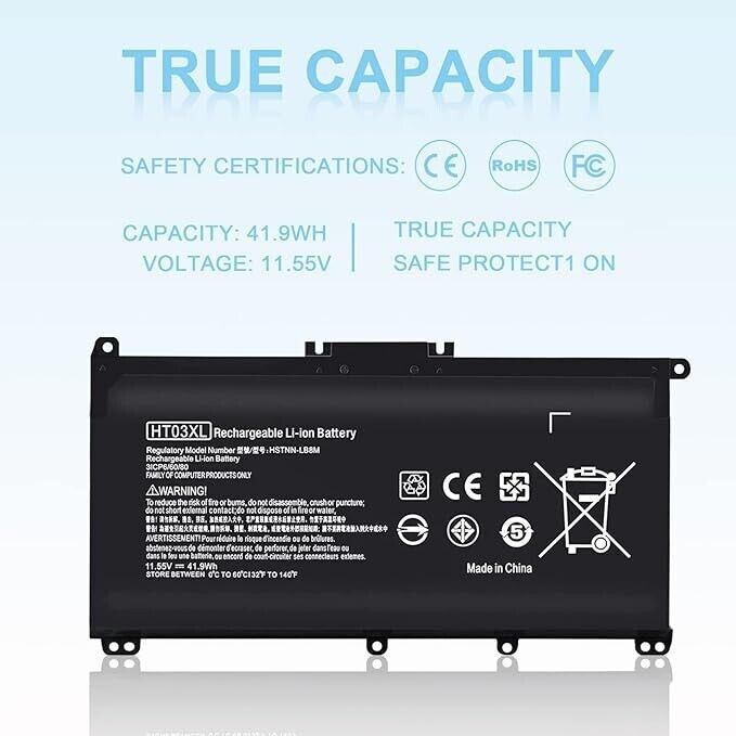 HT03XL laptop battery for hp Pavilion 14-CE 14-CF 14-CK 14-DF 15-CS 15-CW 15-DA