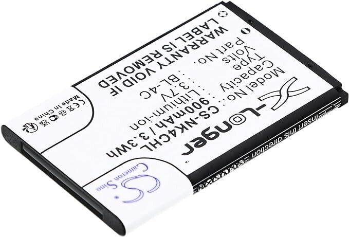 CS-NK4CHL Battery 900mAh compatible with [Nokia] 107, 108, 1265, 1325, 1661, 222