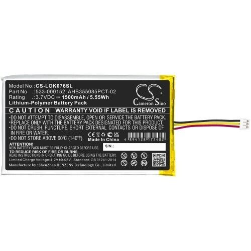 Cameron Sino BATTERY FOR LOGITECH G913 TKL 533-000152, AHB355085PCT-0