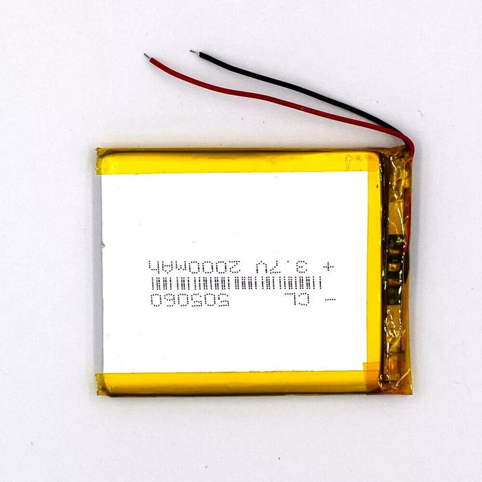 1 pc 3.7V 505060 2000mAh Rechargeable Battery Li Polymer Li Po Cell for GPS MP3