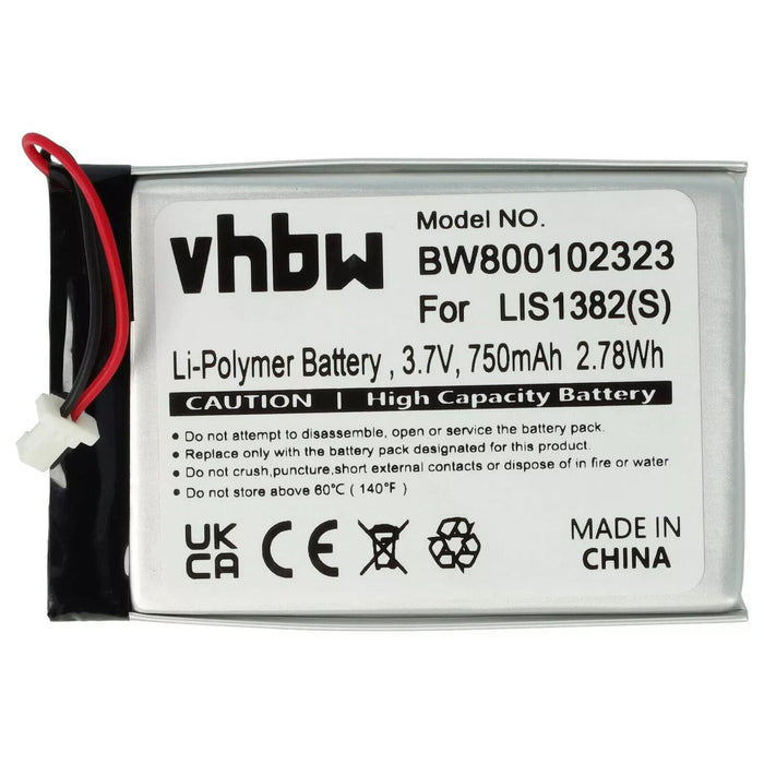 Battery for Sony LIS1382(J) 8704A41918 750mAh