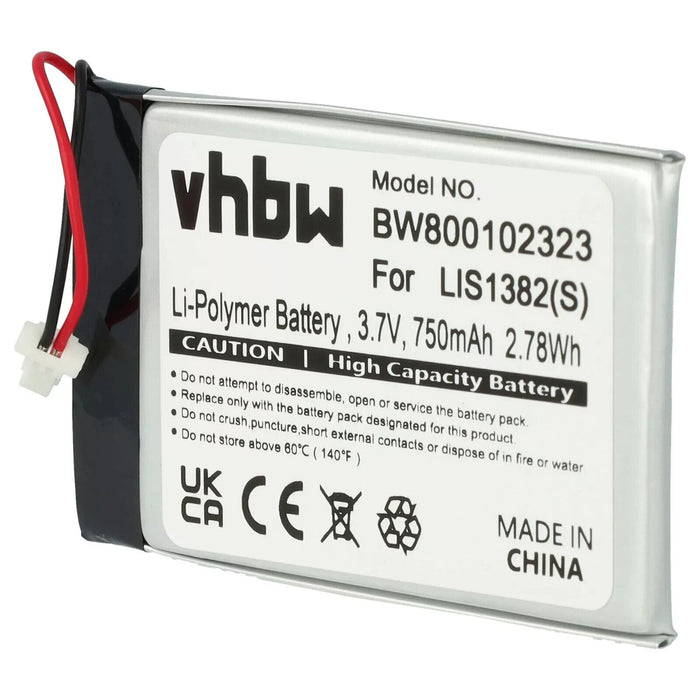 Battery for Sony LIS1382(J) 8704A41918 750mAh