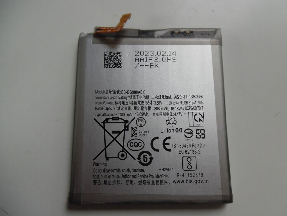 EB-BG980ABY Replacement Battery For Samsung Galaxy S20 G980 4000 mAh ,New
