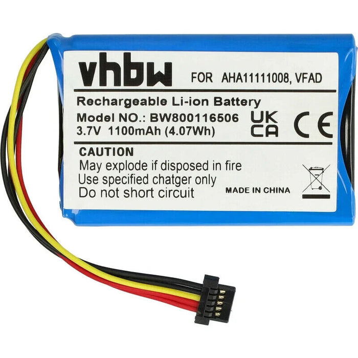 vhbw Battery compatible with TomTom Go 5200 GPS Navigation System Sat Nav (1100m