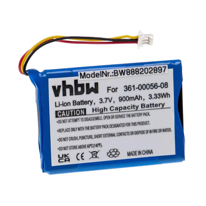 Battery for Garmin 361-00056-00 361-00045-00 1ICP5/34/45 1ICP4/34/5 900mAh