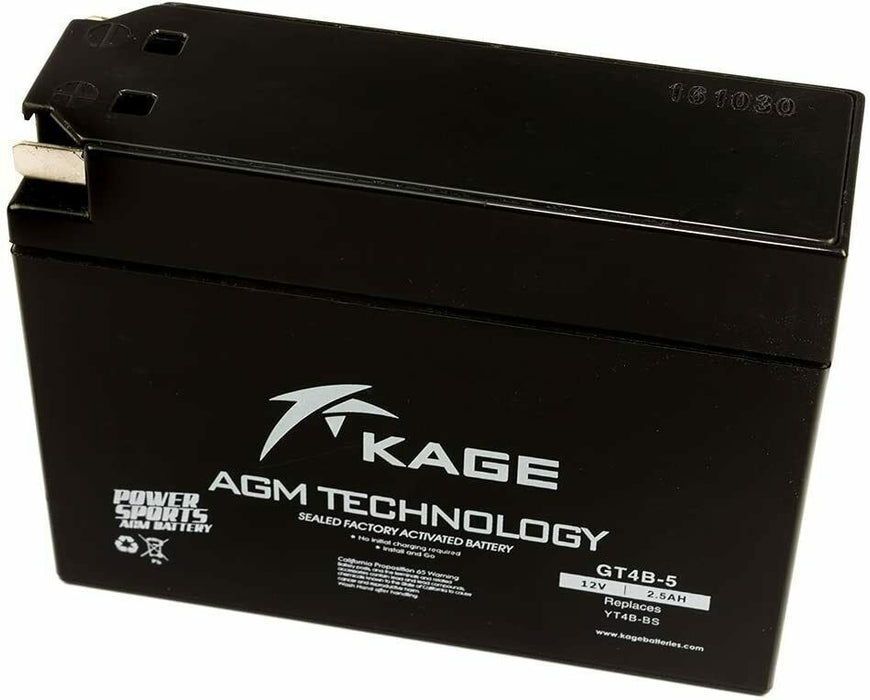 Gel Battery Kage YT4B BS fV Replaces YT9B-BS