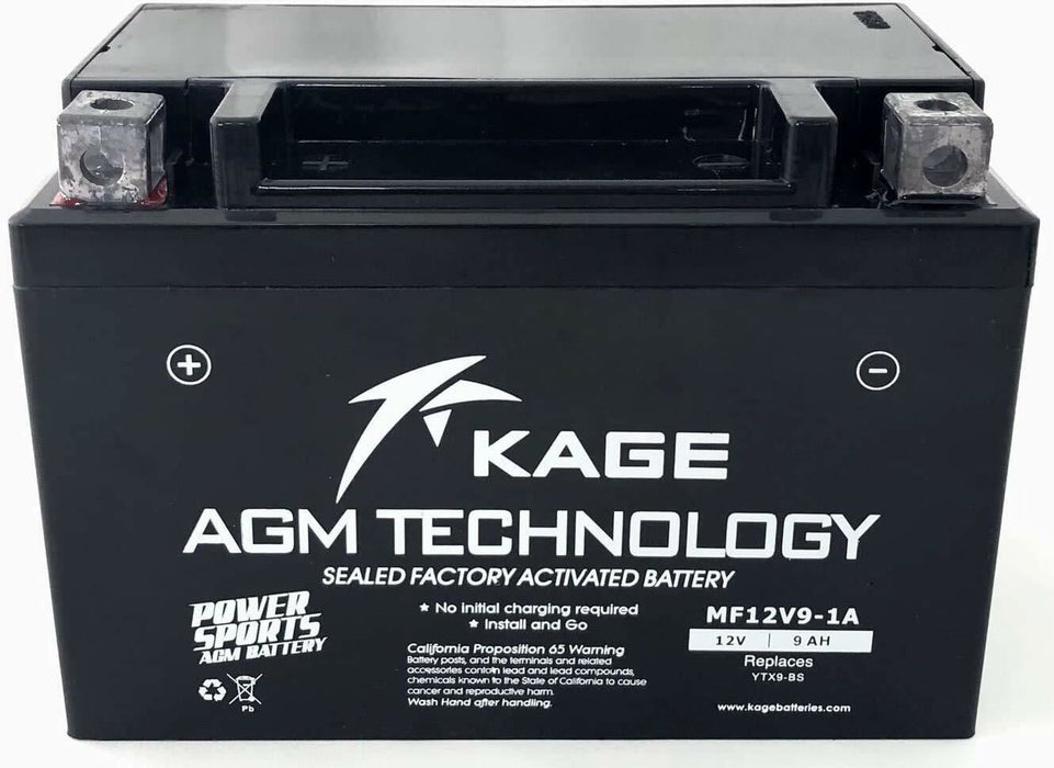 Gel Battery Kage YT4B BS fV Replaces YT9B-BS