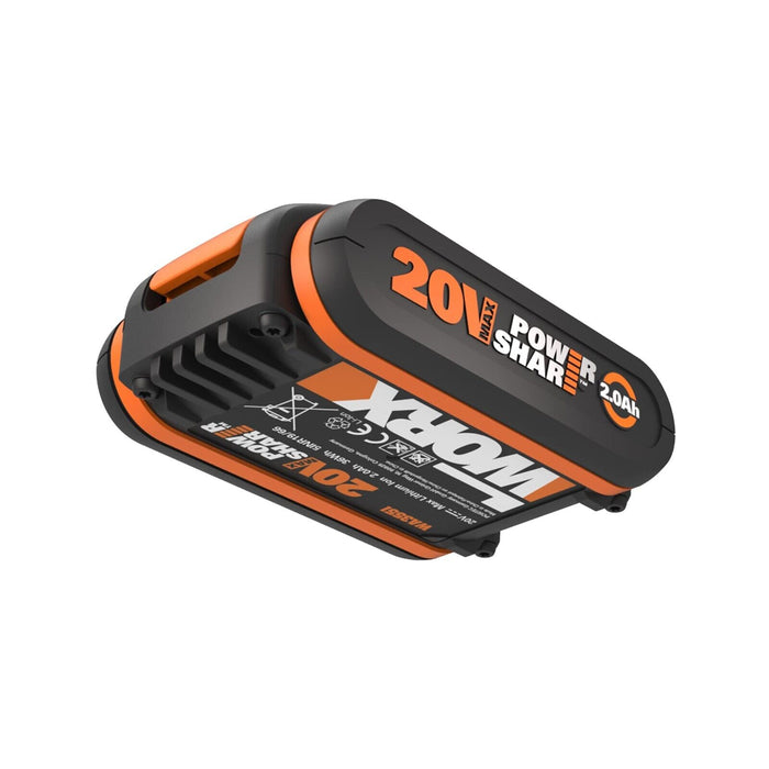 WORX WA3551.1 18V/20V MAX 2.0Ah Powershare Lithium ion Battery Pack Rechargeable