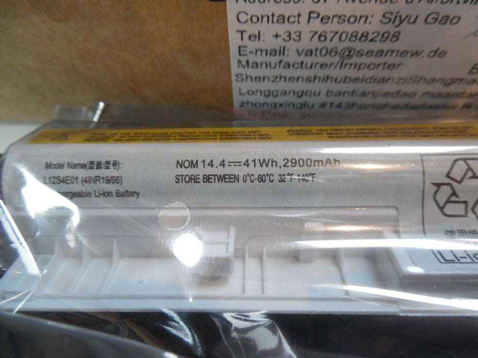 L12S4E01 battery for Lenovo IdeaPad G400s G405S G500s Series L12M4E01 white