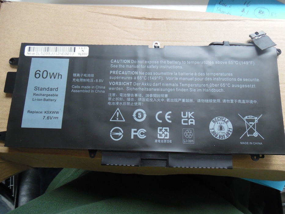 battery K5XWW  for Dell Latitude 7389 7390 5289 2-in-1 L3180