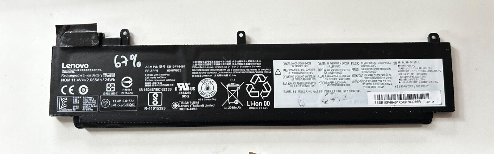 Original Lenovo SB10F46461 Battery 24Wh 2090mAh used 67% health