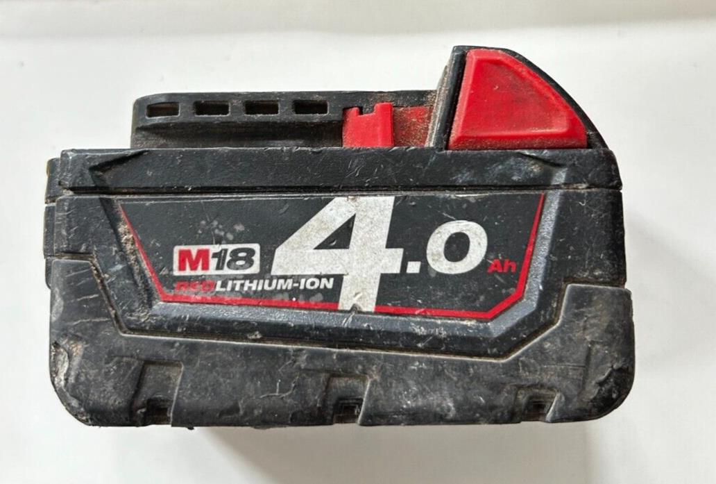 Milwaukee M18 18V 4.0Ah Li-Ion Battery Used