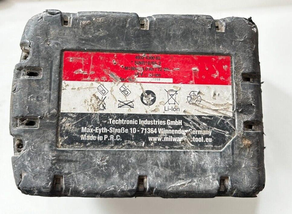 Milwaukee M18 18V 4.0Ah Li-Ion Battery Used