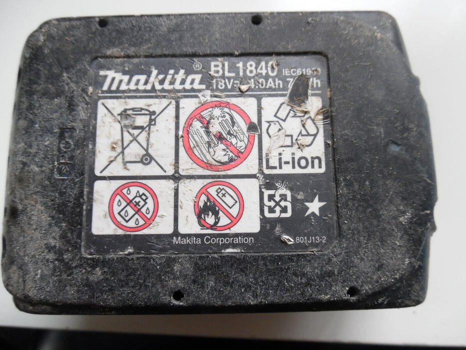 Genuine Makita BL1840 18V Li-ion Battery 4.0Ah Used